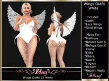 *BSASSY* WING 23 OUTFIT WHITE