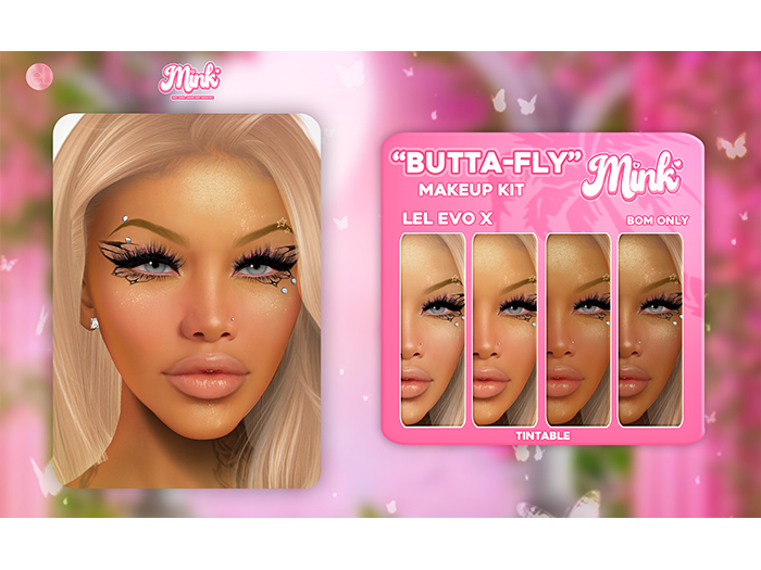 Mink: " Butta-Fly Makeup Kit " - Lel Evo x 