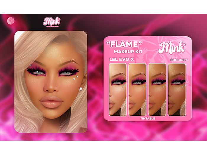 Mink: " Flame Makeup Kit " - Lel Evo x 