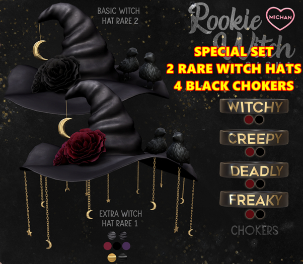 MICHAN - Rookie Witch Gacha SPECIAL RARE SET 