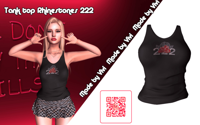 Tank top Rhinestones 222- Vivi