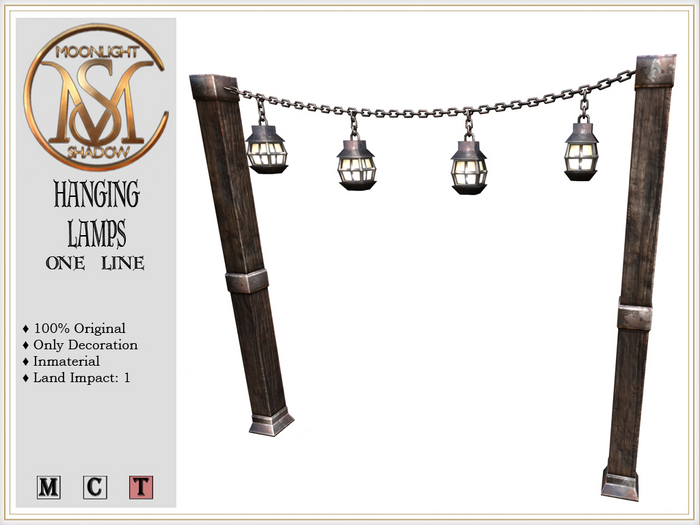 [MoonSha] Hanging Street Lamps - One Line