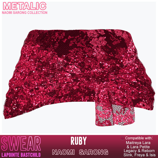 Sarong Naomi Sequin RUBY