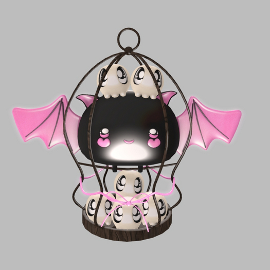 * My Bat Friend * Pink Hanging Cage RARE