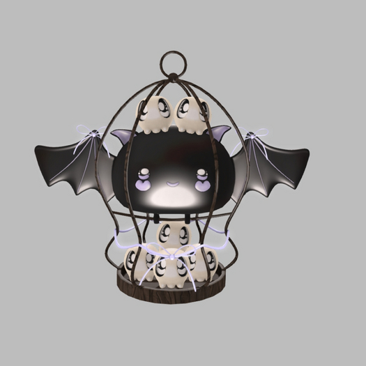 * My Bat Friend * Purple Hanging Cage RARE