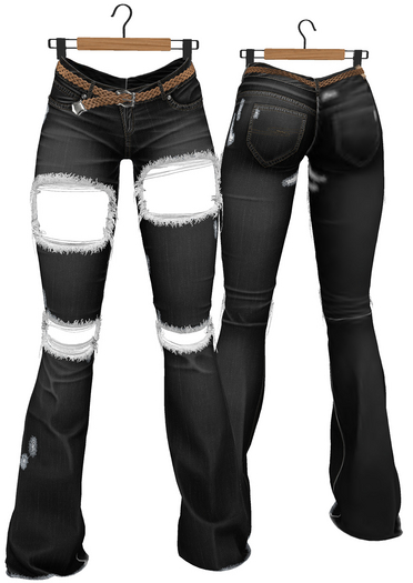 RIOT / Basil Distressed Jeans - Slate