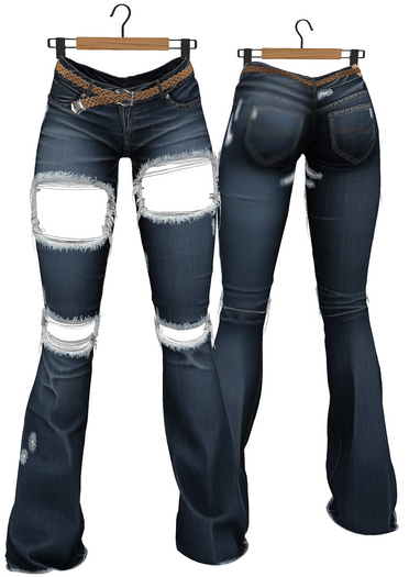 RIOT / Basil Distressed Jeans - Blue17