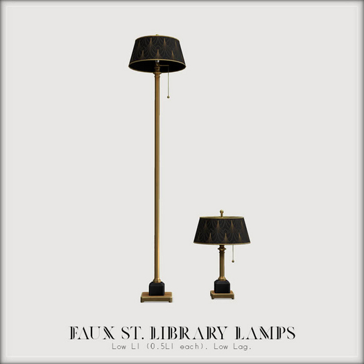 -Jane&Finch- Faux St. Library Lamps