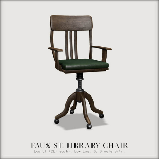 -Jane&Finch- Faux St. Library Reception Chair