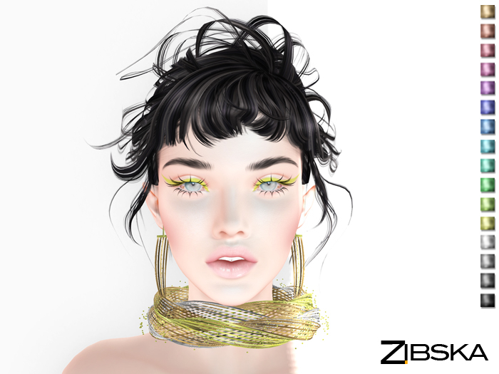 Zibska ~ Bianca Deux color change collar and earrings