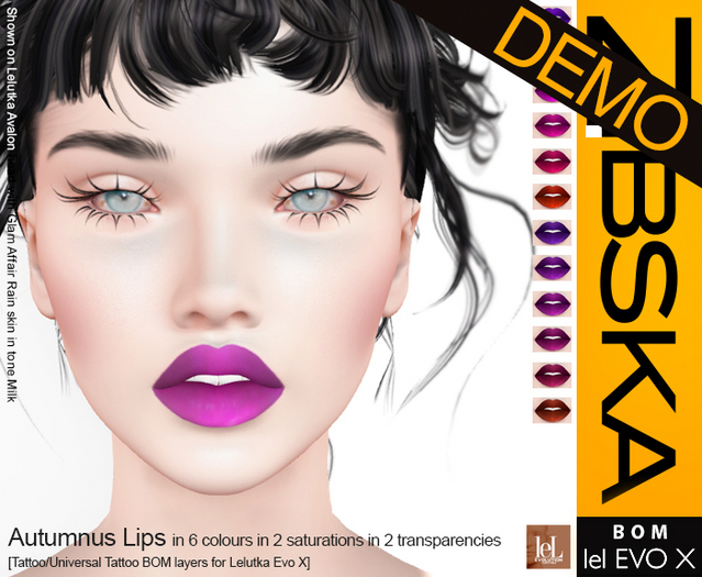 Zibska Evo X ~ Autumnus Lips Demo