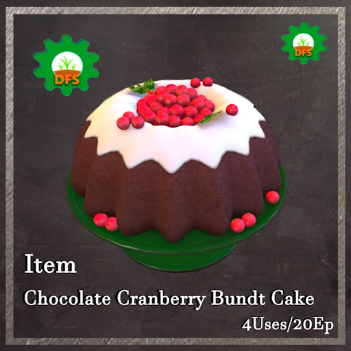 DFS Chocolate Cranberry Bundt Cake Textur