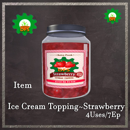 DFS Ice Cream Topping - Strawberry Textur