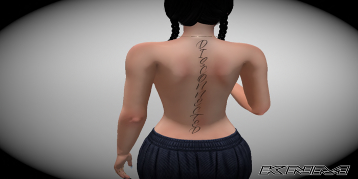 [KNM]Disconnected  ♥ BOM Tattoo (Bakes on Mesh) ♥