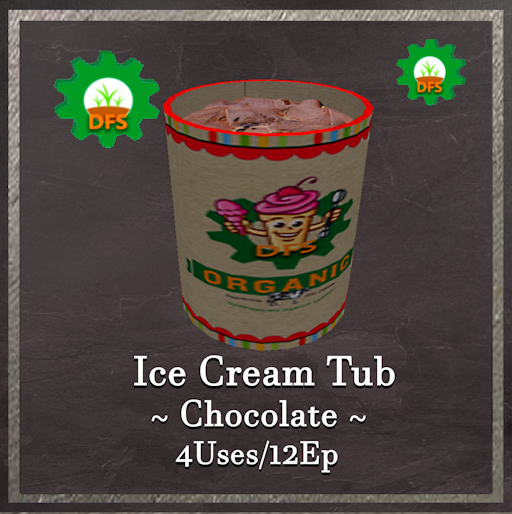 DFS Ice Cream Tub - Chocolate Textur