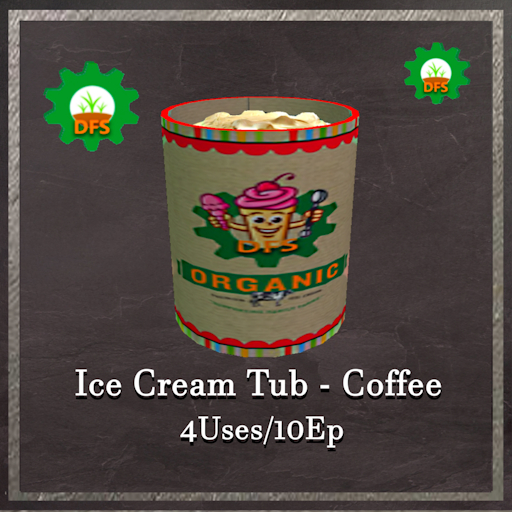 DFS Ice Cream Tub - Coffee Textur