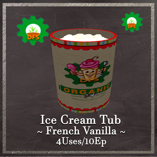 DFS Ice Cream Tub - French Vanilla Textur
