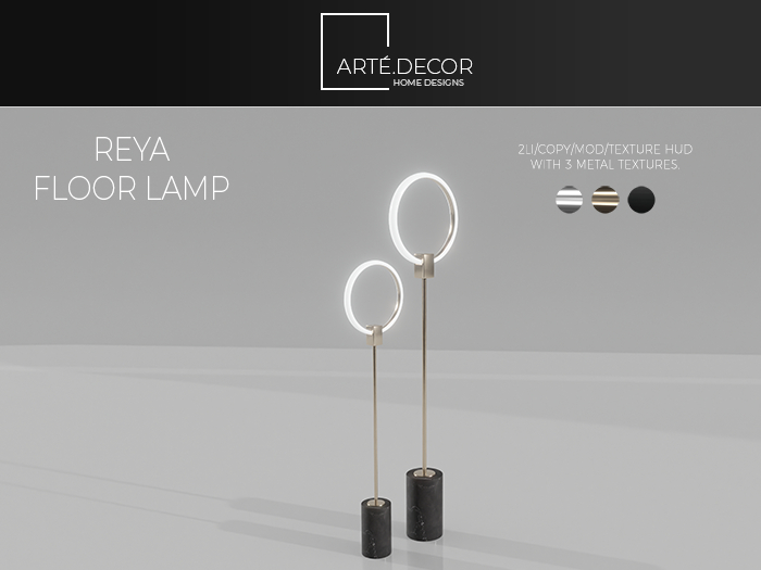 Arte Decor: Reya 2pc Floor Lamp Set