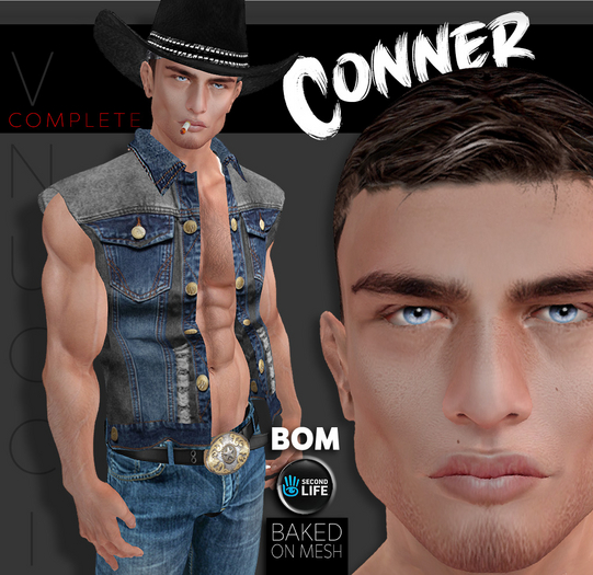 Mesh Body, Head and Skin - Complete Avatar -Conner-