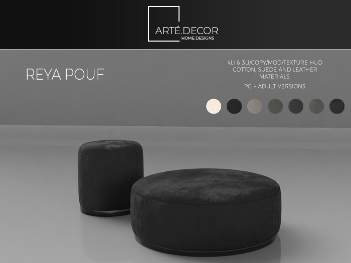 Arte Decor: Reya Pouf (PG)