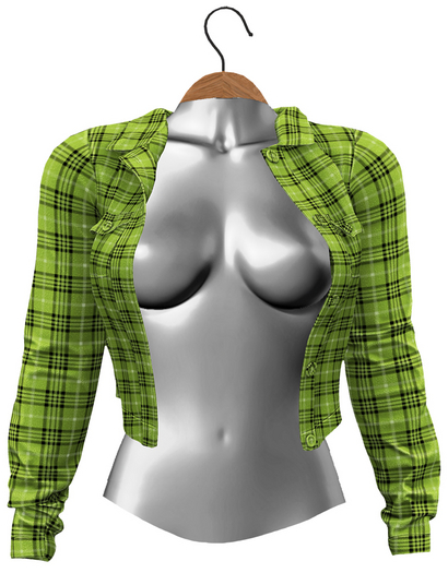 RIOT / Cara Flannel Jacket - Lime