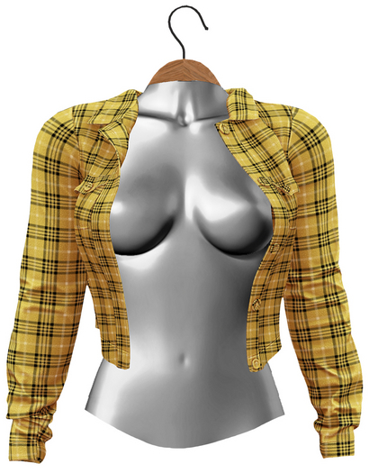 RIOT / Cara Flannel Jacket - Goldenrod