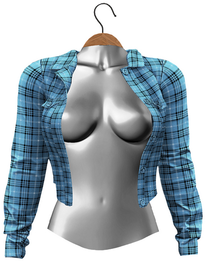 RIOT / Cara Flannel Jacket - Glacier