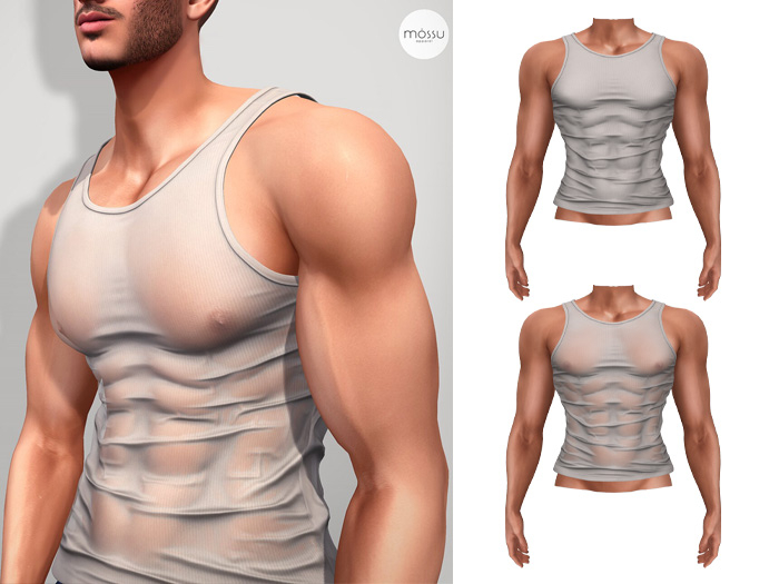 Mossu - Walter Tank Top - Light Gray