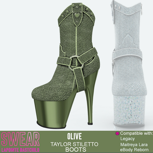 Stiletto Boot Taylor OLIVE