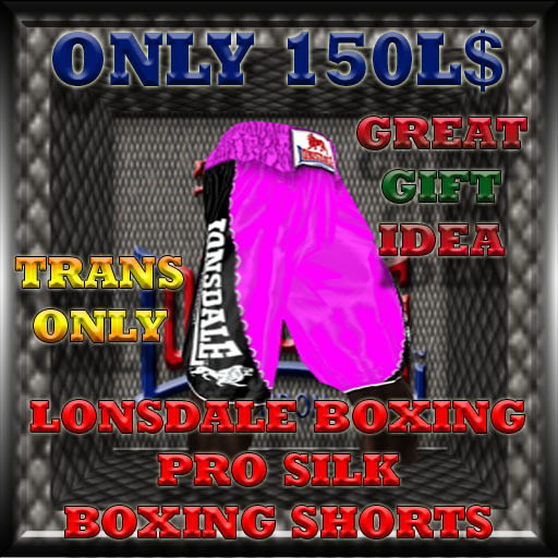 LONSDALE HOT PINK BLACK SHORT