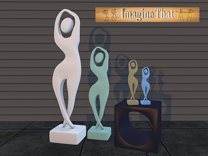 Imagine That ~ Modern Art Sculpture "Untouched" Simple Human Form