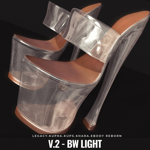 [BL] Clear heels v.2 - b&w light