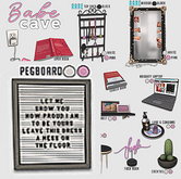 [Kres] Babe Cave - Black - Pegboard