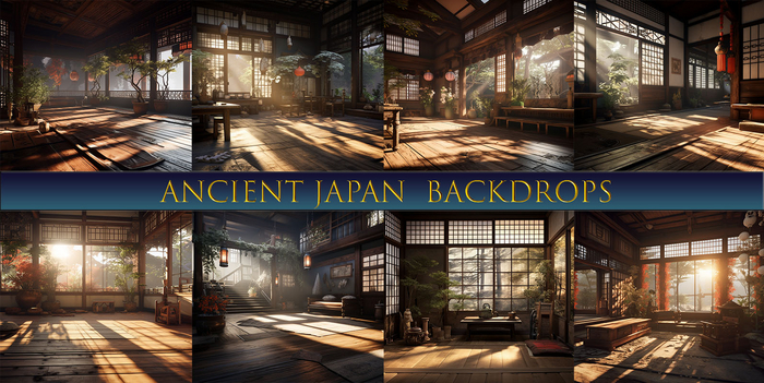 SATO - Ancient Japan Blogger backdrop textures