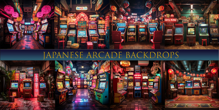 SATO - Japanese arcade blogger backdrop textures