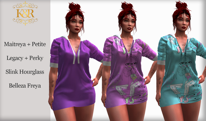 Demo Chic knit dress with hood. Maitreya, Legacy (02)