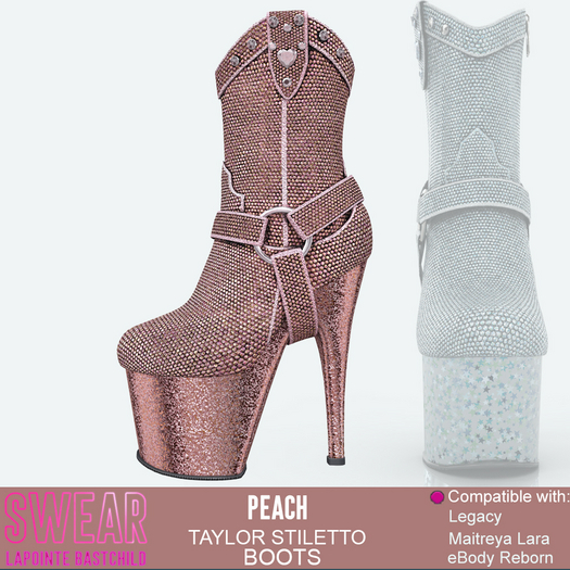 Stiletto Boot Taylor PEACH