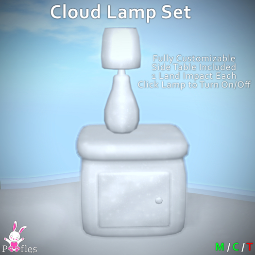 {Poofles} Cloud Lamp Set