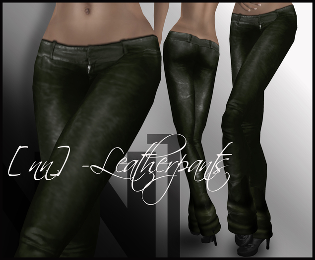 [nn] -Leatherpants -olive