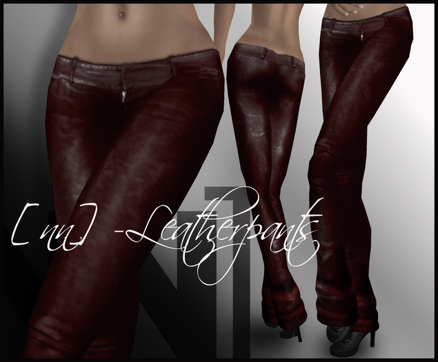 [nn] -Leatherpants -red