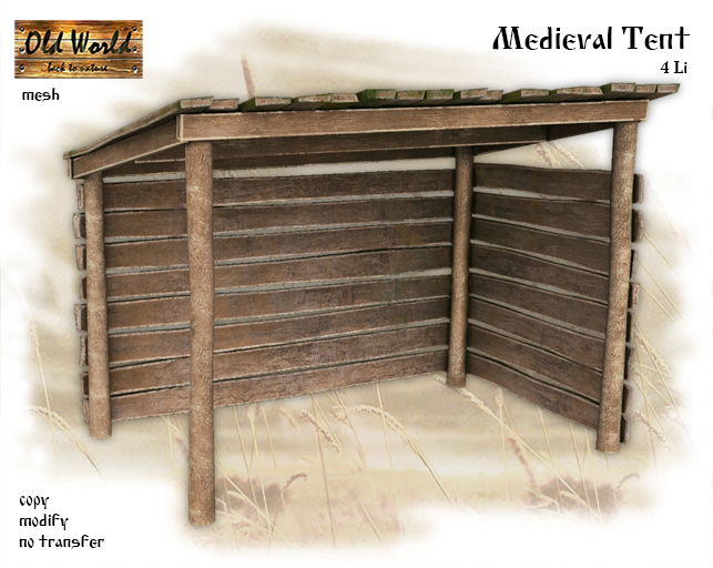 Medieval tent v1 - Old World - Rustic Shed