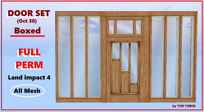DOOR SET OCT30 4LI (Boxed)