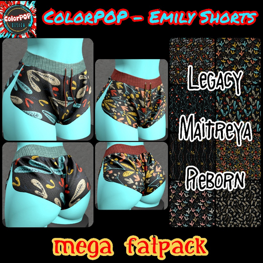 ColorPOP - Emily Shorts - MEGA FATPACK BOX (ADD to Unpack)