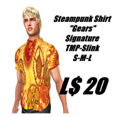 Steampunk-Gears-Men's Mesh Shirt