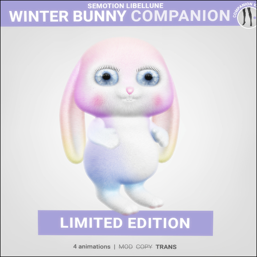 SEmotion Libellune Winter Bunny Companion LIMITED