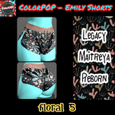 ColorPOP - Emily Shorts - Floral 5 BOX (ADD to Unpack)