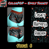 ColorPOP - Emily Shorts - Floral 6 BOX (ADD to Unpack)