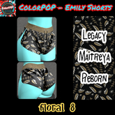 ColorPOP - Emily Shorts - Floral 8 BOX (ADD to Unpack)