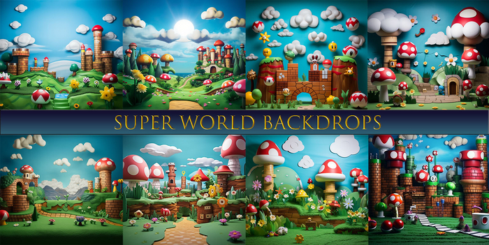 SATO - Super World Blogger backdrop textures