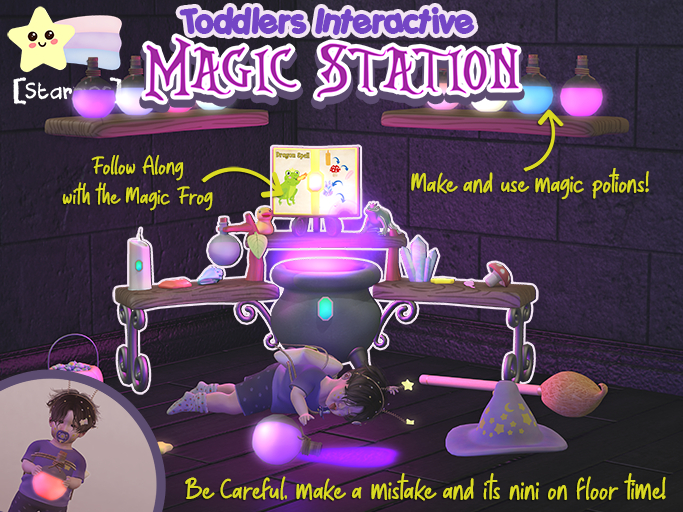 [Starries] Interactive Magic Station Cauldron for Toddlers - Really makes Potions!